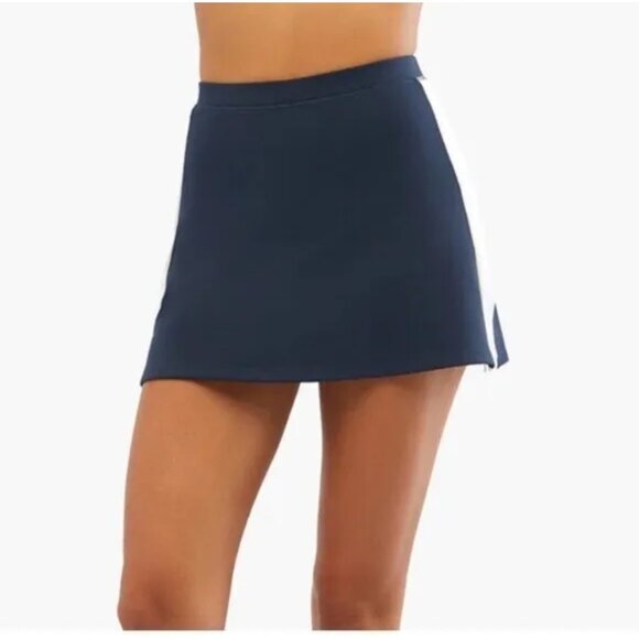 WeWoreWhat NWT Active Skort Tennis Skirt Sz XS Womens Blue and Optic White Revol - Picture 3 of 9
